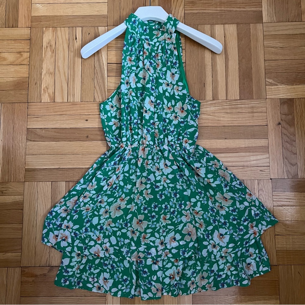 Sienna Sky Green Floral Mini Dress XS